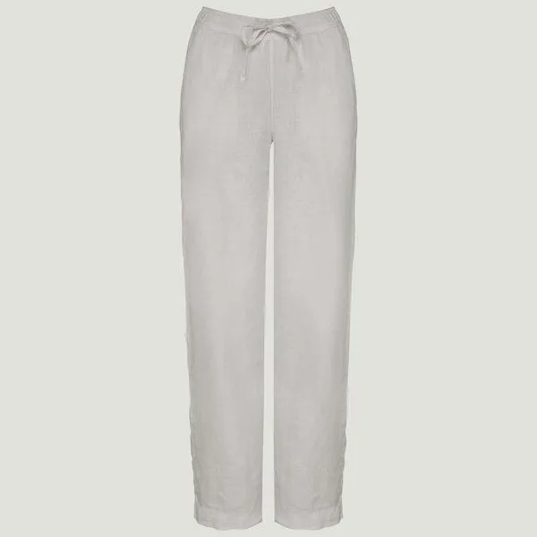 YTWOO YTWOO Relaxed Damen Leinenhose, Weiß, – Produktbild 1 von 2