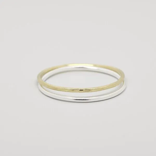 fejn jewelry fejn jewelry Ring 'bicolor set', Rotgold, – Produktbild 2 von 3