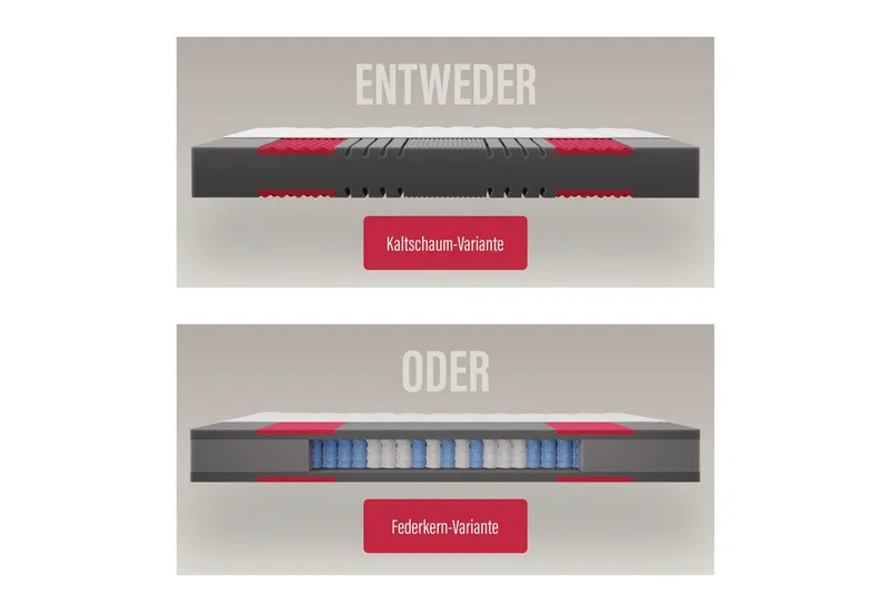 Paradies Kaltschaummatratze Neuheit: Paradies Prolife Supreme, Testsieger Stiftung Warentest, Paradies, 22 cm hoch, Note GUT (2,2), getestet in 90x200 cm, Härtegrad 3, Weiß, – Produktbild 3 von 8