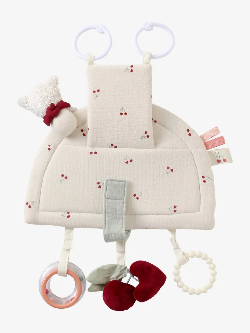Vertbaudet Vertbaudet Baby Activity-Spielzeug mit Spiegel zum Aufhängen oder Aufstellen CHERRY, Rot, – Produktbild 3 von 4