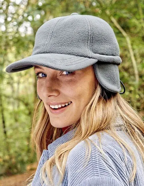 Atlantis Headwear Atlantis Headwear Outdoor-Wintermütze mit Ohrenklappen Fleecemütze, Dunkelgrau, – Produktbild 2 von 3