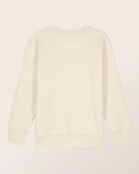 THE FACE OF ELEMENTS The Face of Elements Bold Relaxed Fit Kids Sweatshirt aus 100% Bio-Baumwolle, Cream (white), – Produktbild 4 von 4