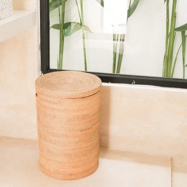 Soeji Soeji Wäschekorb mit Deckel SARI aus Rattan – Produktbild 2 von 4