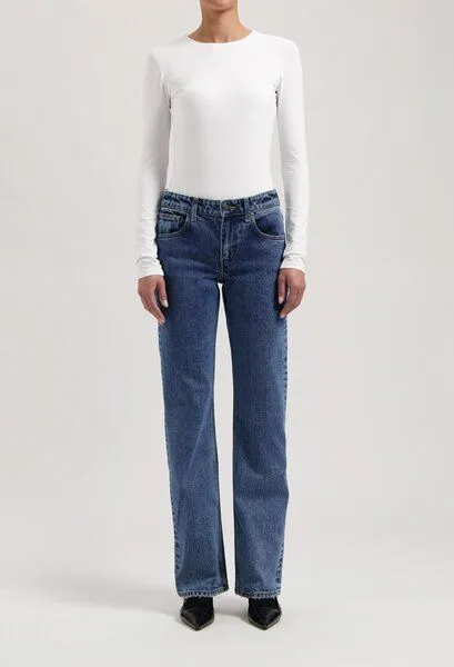 MUD Jeans MUD Jeans Damen Jeans Straight Leg "Carry - Stone Vintage", Blue, – Produktbild 1 von 4