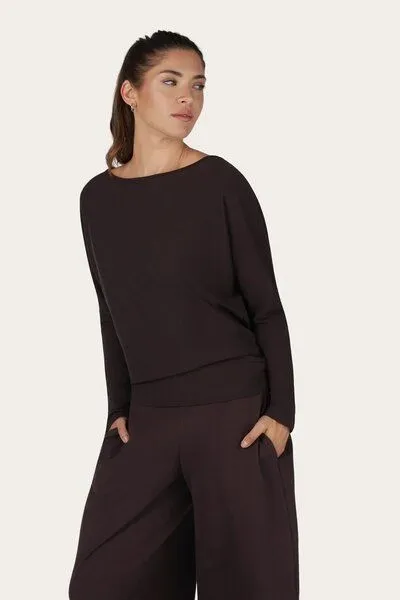 Urban Goddess Urban Goddess Budhi Yoga Langarm Shirt, Coffee (braun), – Produktbild 4 von 5