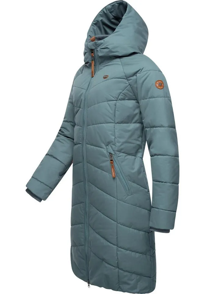 ragwear ragwear Steppmantel Dizzie Coat Wasserdichter Winterparka mit gefütterter Kapuze, Grau, – Produktbild 3 von 5