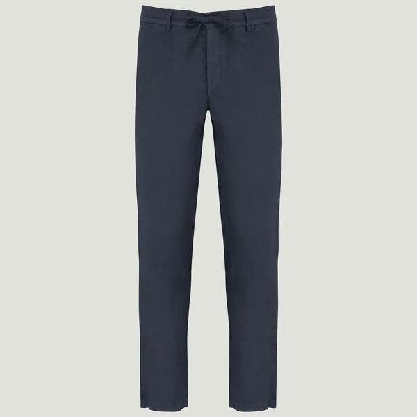 YTWOO YTWOO Herren Leinenhose, Navy, – Produktbild 2 von 4