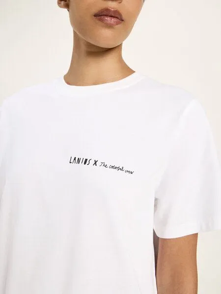 LANIUS LANIUS Statementshirt "CAT" (GOTS) aus Bio-Baumwolle, Off white, – Produktbild 4 von 4