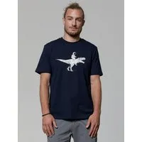 watapparel watapparel T-Shirt Unisex Astronaut on T-Rex, French navy, – Produktbild 1 von 1