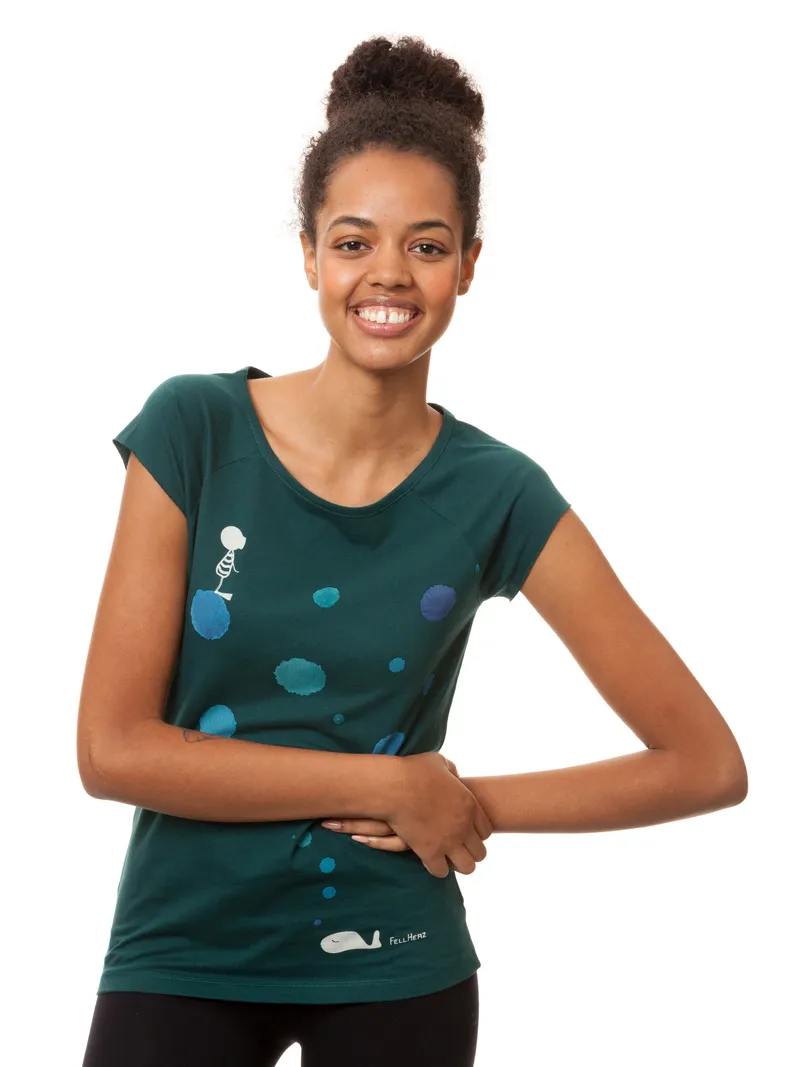 FellHerz Walgesang Cap Sleeve deep teal - L – Produktbild 1 von 1
