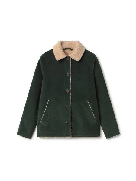 TWOTHIRDS TWOTHIRDS Cordjacke Misali, Dark green, – Produktbild 1 von 3
