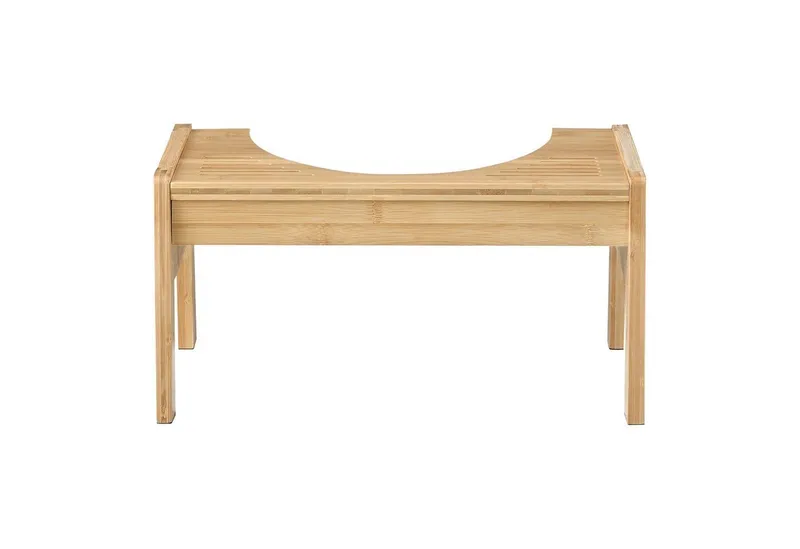 en.casa Badhocker, »Kalajoki« Toilettenhocker WC-Tritthocker Bambus, Beige, – Produktbild 4 von 4