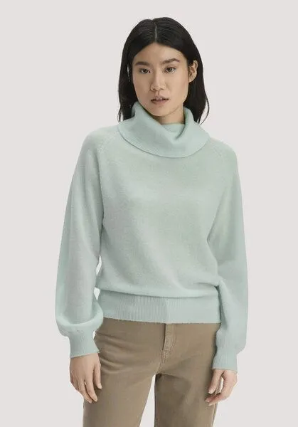 hessnatur hessnatur Strick-Pullover Relaxed aus Cashmere mit Recyclinganteil, Polargrün, – Produktbild 1 von 4