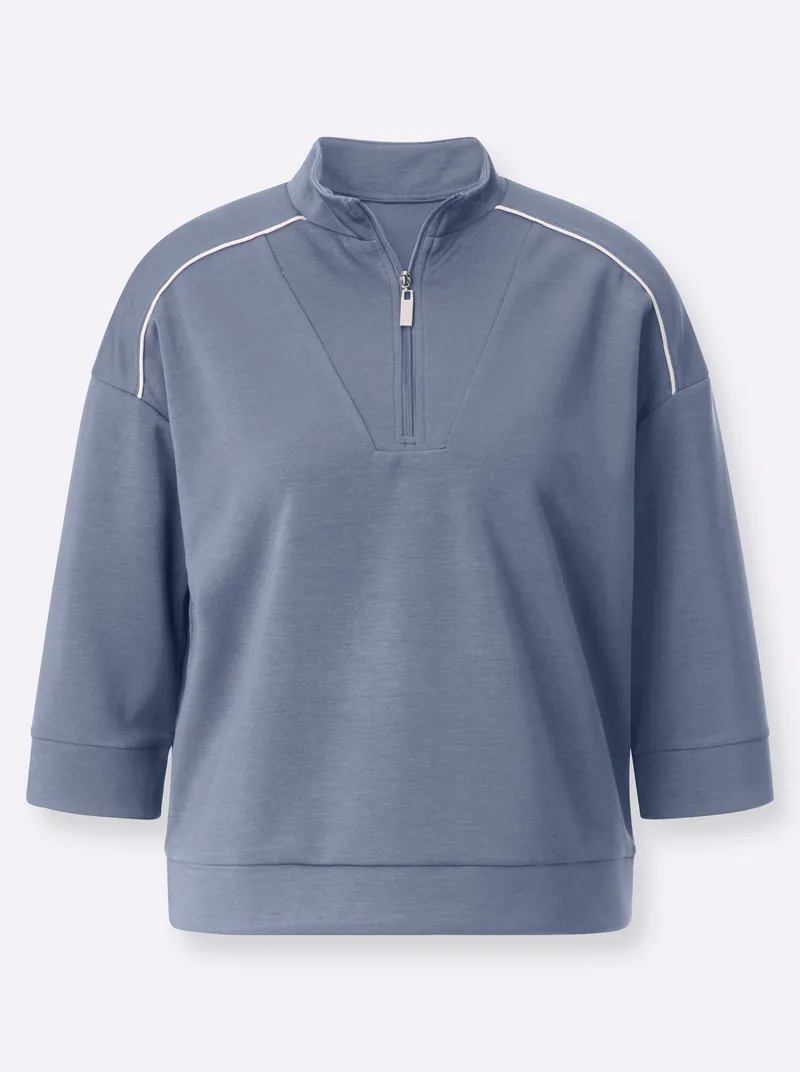 Witt Witt Sweatshirt taubenblau, Taubenblau, – Produktbild 1 von 2