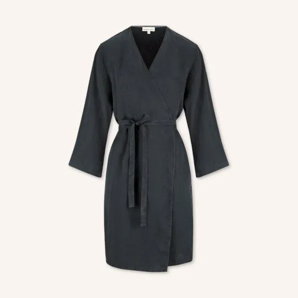 NORDLICHT NORDLICHT Wickelkleid Martha aus 100% Tencel, Grün, – Produktbild 2 von 4