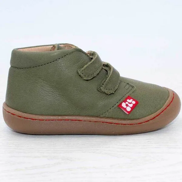 Pololo Pololo Lauflernschuh "Nino" aus pflanzlich gegerbtem Leder, Grün, – Produktbild 3 von 4