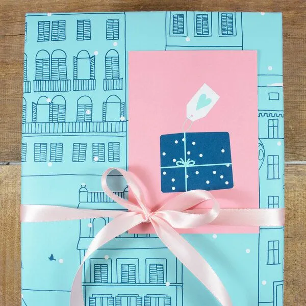 Bow & Hummingbird Bow & Hummingbird Postkarte Geschenk – Produktbild 2 von 2