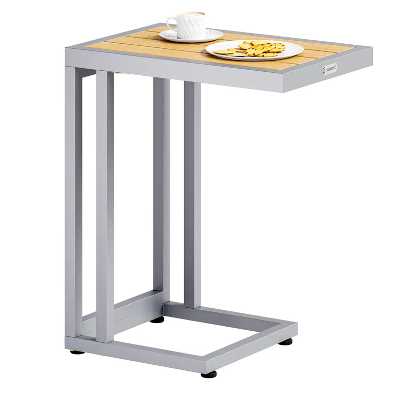 Casaria® Beistelltisch Natur WPC 65,5x50x40cm – Produktbild 1 von 2