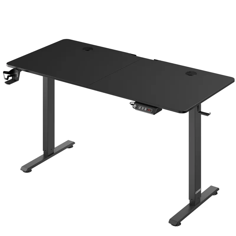 Casaria® Casaria Casaria Höhenverstellbarer Schreibtisch Schwarz 140x60x73-118cm – Produktbild 1 von 1
