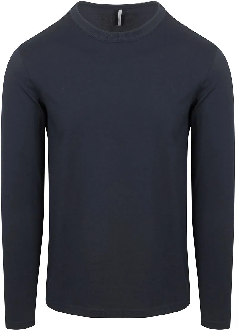 Profuomo Profuomo Longsleeve T-Shirt Navy - Größe XXL, Dunkelblau, – Produktbild 2 von 3