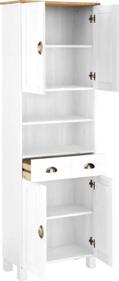 Home affaire Hochschrank Oslo, Weiß, – Produktbild 4 von 5