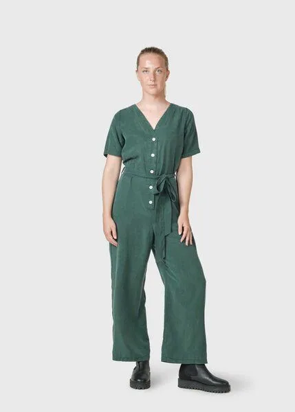Klitmøller Collective Klitmøller Collective Jumpsuit - Marna jumpsuit - aus Tencel, Moss green, – Produktbild 1 von 2