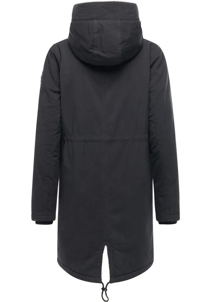 ragwear ragwear Kurzmantel Coogle YOUMODO Kurzer Damen Wintermantel mit Rucksack-Trägern, Schwarz, – Produktbild 4 von 5