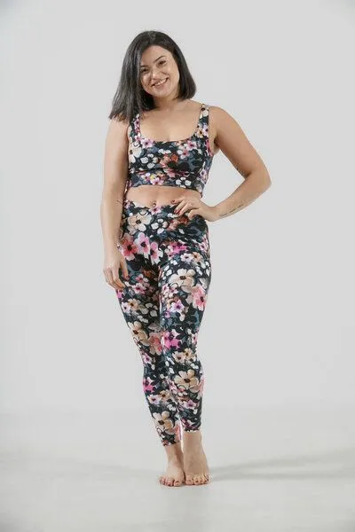 YogiLiebe YogiLiebe Yoga Bra "Lotus Soul" Bio- Baumwolle handgefertigt in Deutschland, Flower, – Produktbild 3 von 3