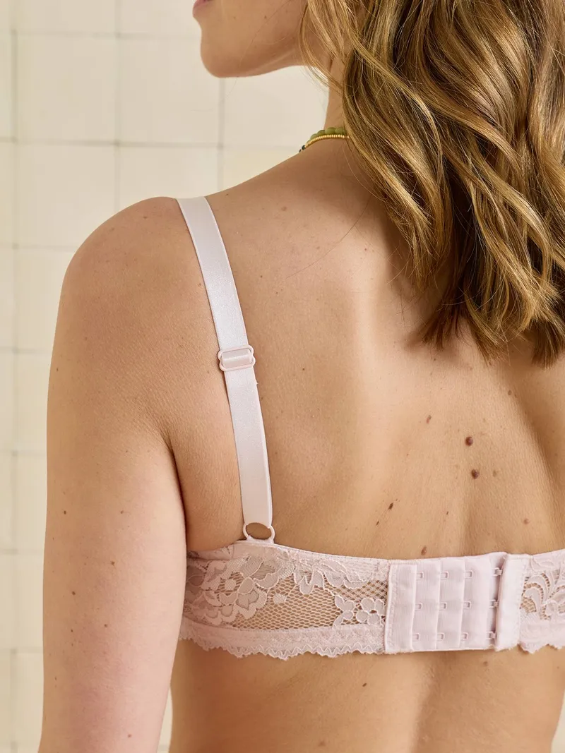 Vertbaudet 2er-Pack Still-BHs aus Spitze hell, Hellrosa, – Produktbild 3 von 4
