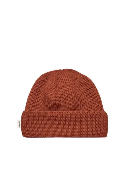 FUXBAU FUXBAU Kurze Merino Fischermütze, Herbstorange, – Produktbild 2 von 4