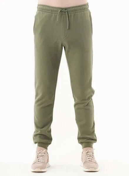 ORGANICATION ORGANICATION ESSENTIALS-PEENO- Soft Touch Sweathose aus Bio-Baumwolle, Grün(olive), – Produktbild 1 von 3