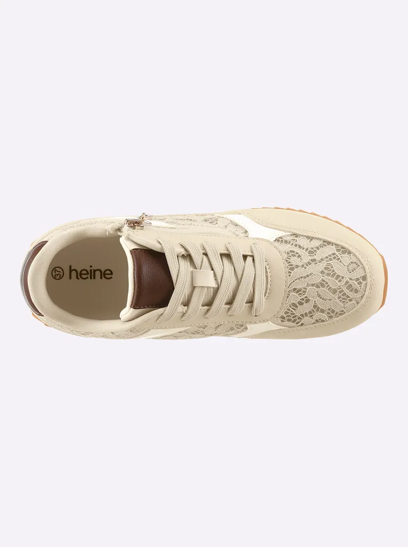 heine Sneaker creme-cognac, Creme-cognac, – Produktbild 3 von 3