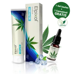 Elpixol Elpixol Cannabis Gel mit 1.000 mg CBD - kühlend + 10 ml Cannabisöl gratis – Produktbild 1 von 1