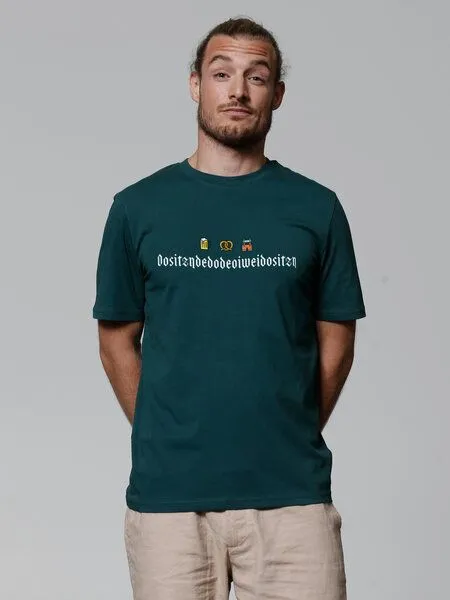 watapparel watapparel T-Shirt Unisex Dositzndedodeoiweidositzn, Glazed green, – Produktbild 2 von 3