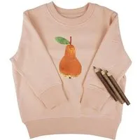 MelaDi Meladi Kinder Sweater aus Biobaumwolle - Birne auf Creme Latte – Produktbild 1 von 1