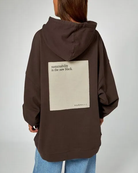 noemvri fashion label noemvri fashion label oversized Hoodie, Black, – Produktbild 4 von 8