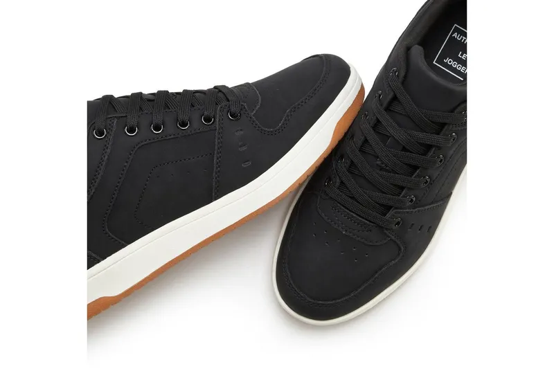 AUTHENTIC LE JOGGER AUTHENTIC LE JOGGER Schnürhalbschuh, Freizeitschuh, Schnürschuh, Turnschuh Sneaker im modischen Casual-Look VEGAN, Schwarz, – Produktbild 1 von 5
