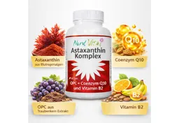 Nord Vital Astaxanthin 12mg Complex with Q10 & OPC. Vegan. Kapseln, 44 g – Produktbild 1 von 1
