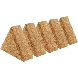 Kork-Deko Kork-Deko 5er-Pack Korkdreiecke: Geometrische Formen aus Presskork | Ideal für Hobby, Basteln und Modellbau | Maße 6x6x6 cm – Produktbild 1 von 1
