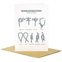 Bow & Hummingbird Bow & Hummingbird Grußkarte Seemannsknoten – Produktbild 1 von 1