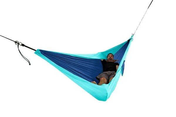 Ticket to the Moon Ticket to the Moon Hängematte King Size (320 x 230 cm), 700g, Royalblau/ türkis, – Produktbild 3 von 4