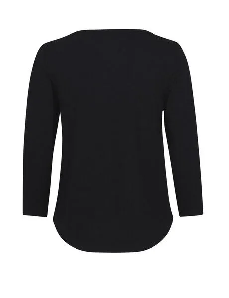 Neutral Neutral® Damen T-Shirt 3/4tel Arm von Neutral Bio Baumwolle, Schwarz, – Produktbild 4 von 4