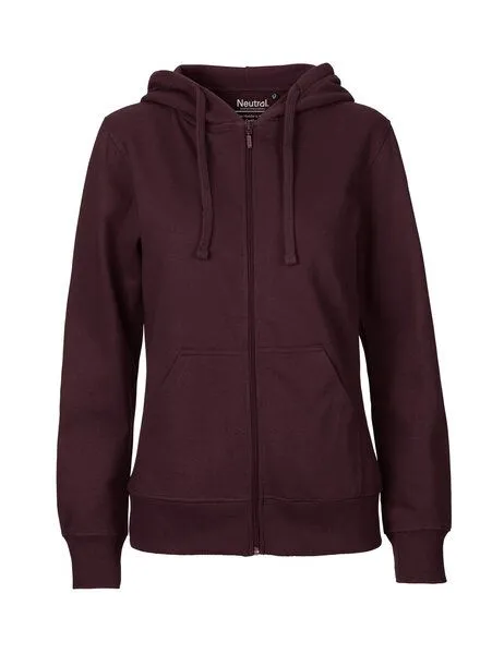 Neutral® - 3FREUNDE Neutral® - 3FREUNDE Frauen Hoodie Zipped, Bordeaux, – Produktbild 1 von 4