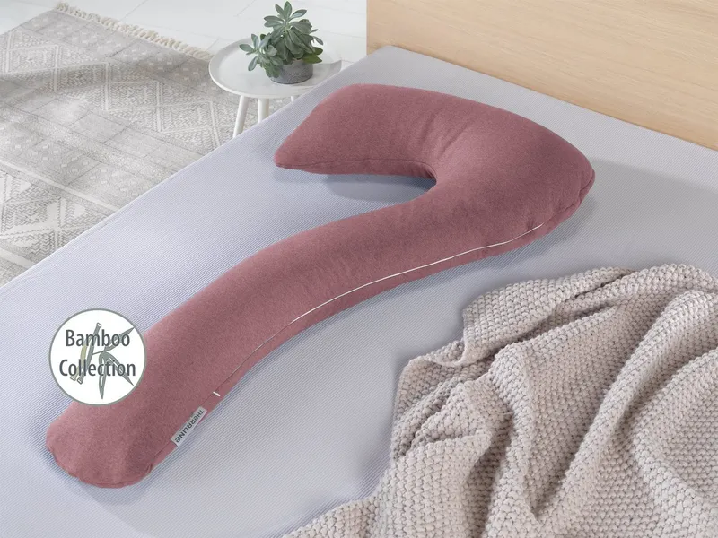 Theraline Theraline my7 Still-und Seitenschläferkissen Bamboo Collection mit Bio-Baumwolle und Bambus, Rosenholz, – Produktbild 1 von 4