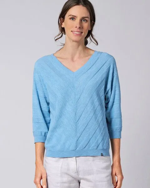 HempAge HempAge Hanf Pullover, Glacier (blau), – Produktbild 3 von 3