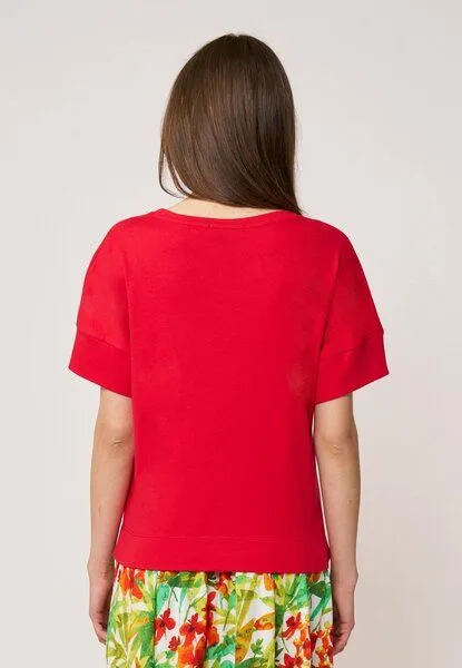 LANA Organic LANA Organic Shirt, Modell Valentina, Tomate, – Produktbild 4 von 4
