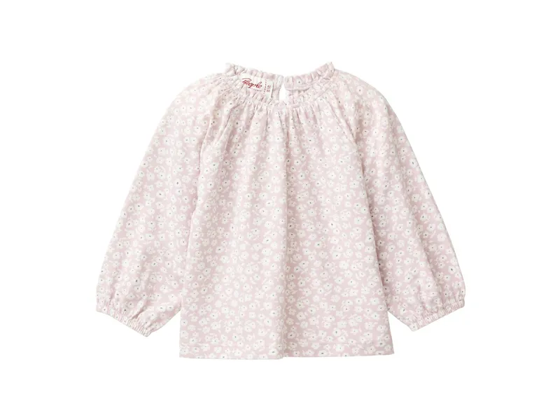 People Wear Organic People Wear Organic Langarm-Shirt kleine Veilchen hellrosa Gr. 98/104, Rosa, – Produktbild 1 von 2