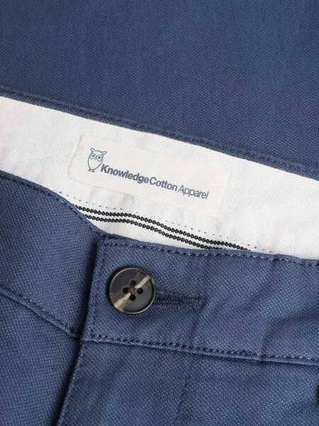 KnowledgeCotton Apparel KnowledgeCotton Apparel Canvas Hose CHUCK aus Bio-Baumwolle, Blau (vintage-indigo), – Produktbild 2 von 2