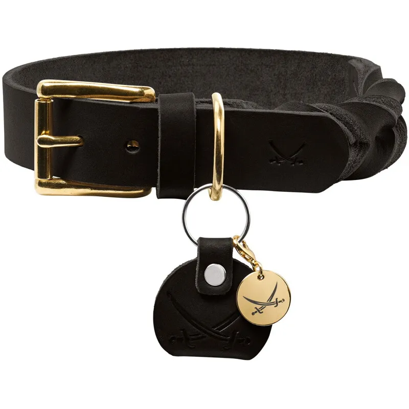 Hunter Hunter Halsband Sansibar Solid schwarz 40 cm, Schwarz, – Produktbild 1 von 2