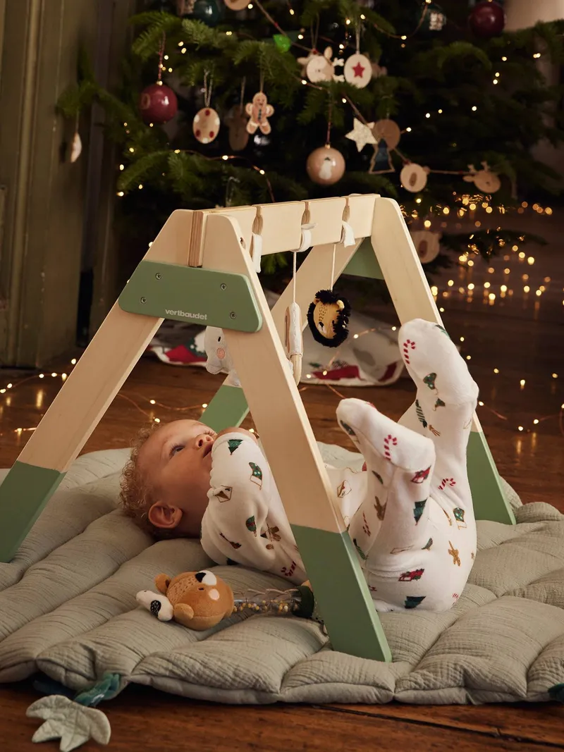 Vertbaudet Vertbaudet Baby Spielbogen aus Holz FSC®, Gelb, – Produktbild 2 von 4